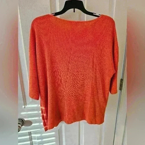 Chico's Orange Tunic Petite Size 1 (S) - Picture 2 of 6